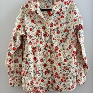 Duluth Trading Co Pomegranate Button Down Shirt - Red and Green